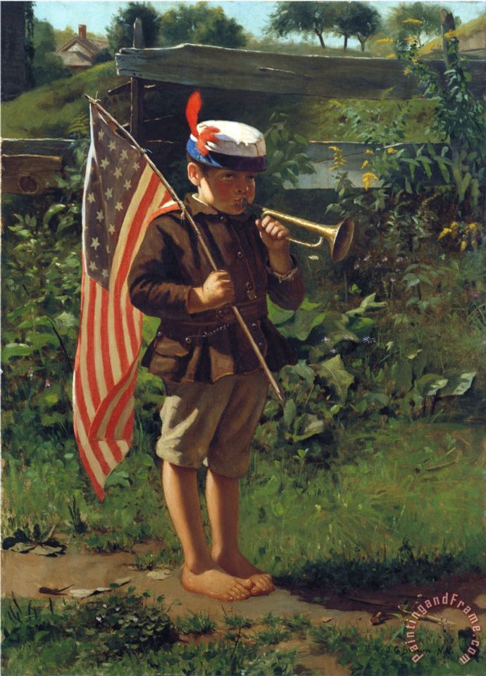 690x960 John James Audubon The Young Patriot Painting - Patriot Painting