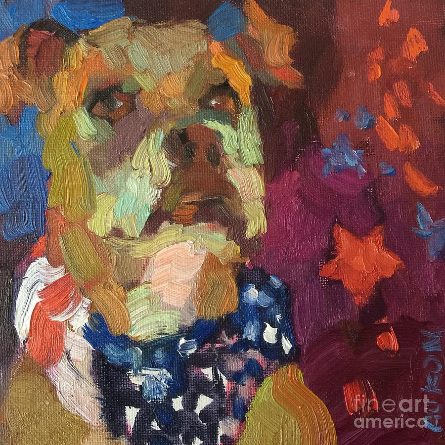 900x900 Patriot Painting By Larisa Aukon - Patriot Painting