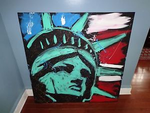 300x225 Tim Decker Lady Liberty Statue Of Liberty Patriotic Usa Large - Patriotic Painting