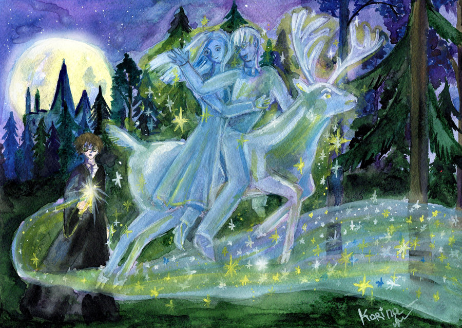 900x638 Patronus Of Harry Potter By Le Ari - Patronus Painting