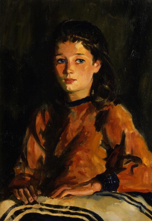 513x745 Artwork By Robert Henri - Patton Painting