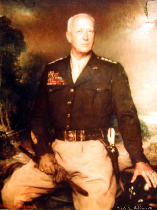 596x795 General George Patton, Jr. Copy Of A Painting By Boleslas - Patton Painting