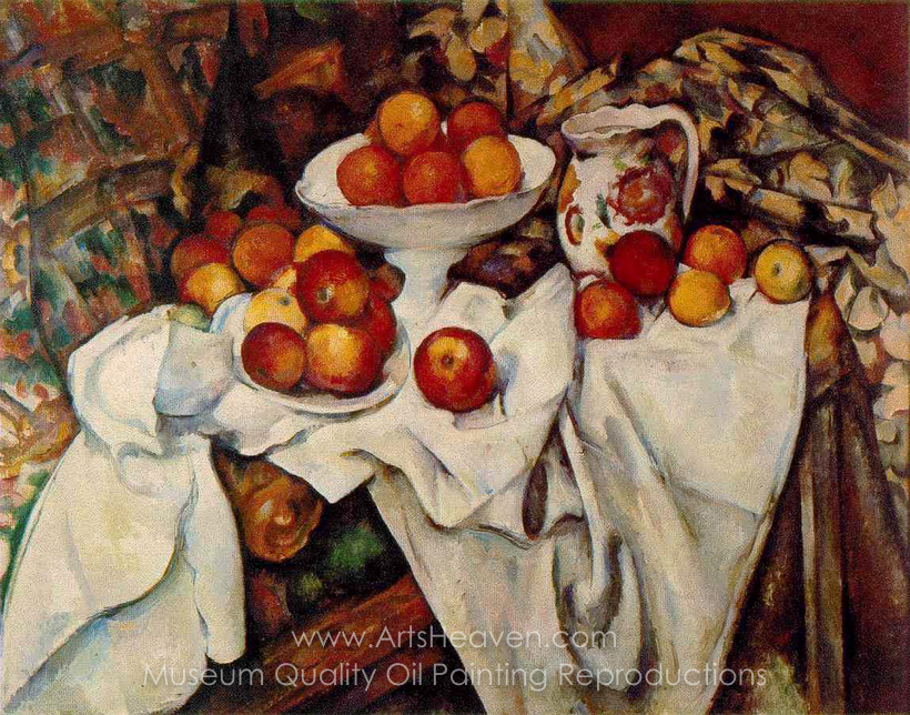 820x644 Reproduction Painting Paul Still Life With Apples - Paul Cezanne Painting