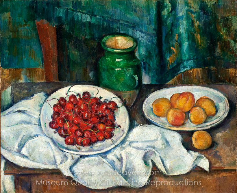820x668 Reproduction Painting Paul Still Life With Plate - Paul Cezanne Painting