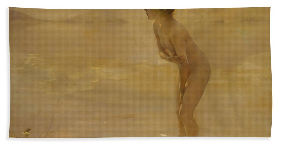 967x500 September Morn Beach Sheet For Sale By Paul Chabas - Paul Chabas September Morn Painting