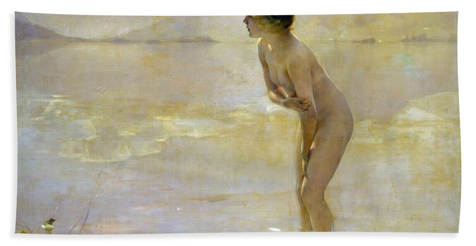 967x500 September Morn Beach Sheet For Sale By Paul Emile Chabas - Paul Chabas September Morn Painting