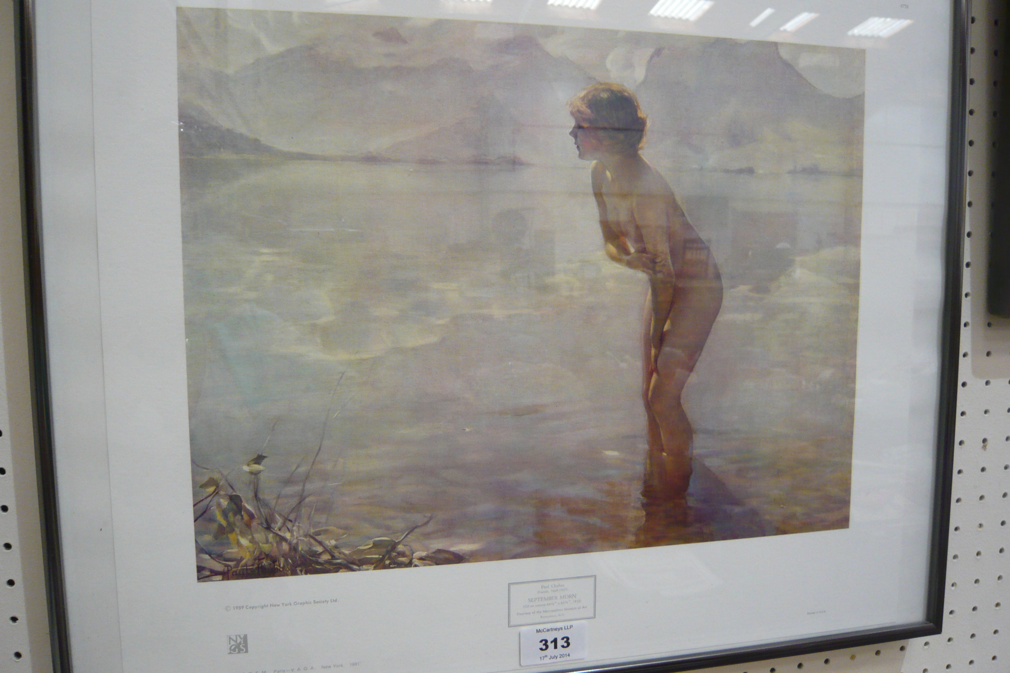 3264x2176 A Framed Print, September Morn By Paul Chabas, 36.35cm X 28cm - Paul Chabas September Morn Painting