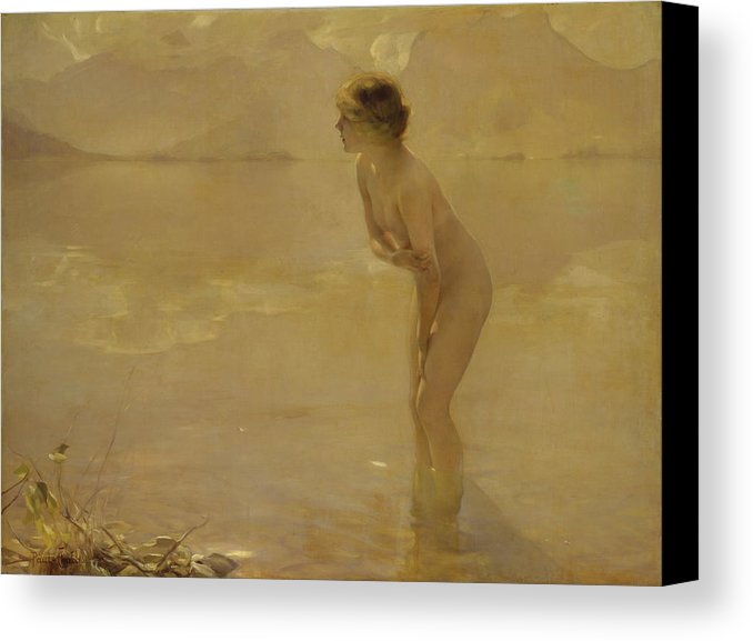 678x577 September Morn Canvas Print Canvas Art By Paul Chabas - Paul Chabas September Morn Painting
