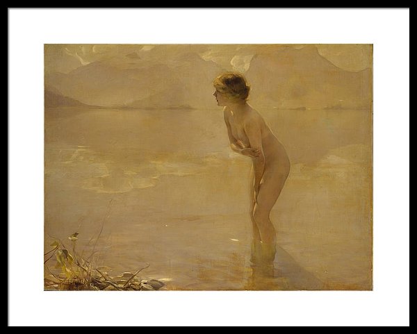 600x481 September Morn Framed Print By Paul Chabas - Paul Chabas September Morn Painting