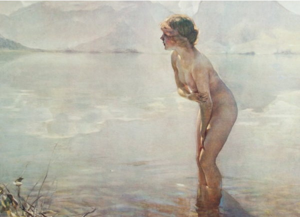 600x435 The September Morn Hoax (1913) - Paul Chabas September Morn Painting