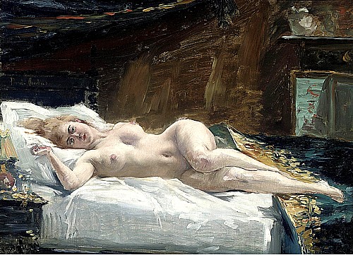 500x361 Art Now And Then Paul Chabas - Paul Chabas September Morn Painting