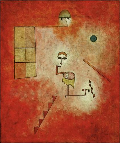 422x500 Magician Painting By Paul Klee,art Reproduction,high Quality,hand - Paul Klee Painting