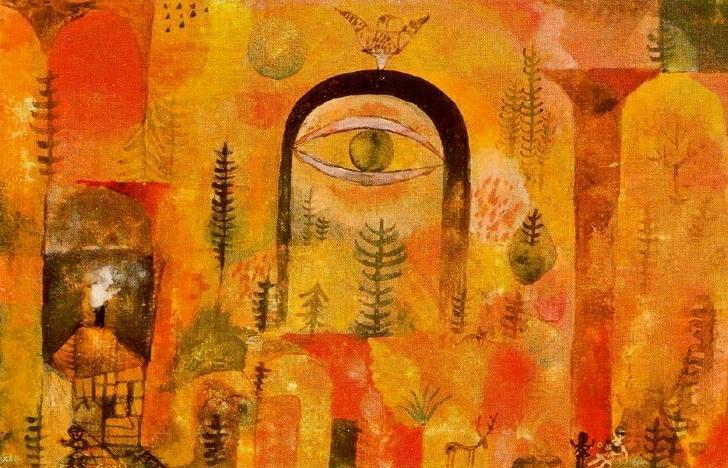 728x468 Wall Art Modern,with The Eagle,paul Klee Painting, Oil Canvas - Paul Klee Painting