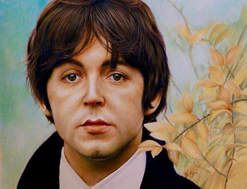 800x612 Paul Mccartney By Luceene K - Paul Mccartney Painting