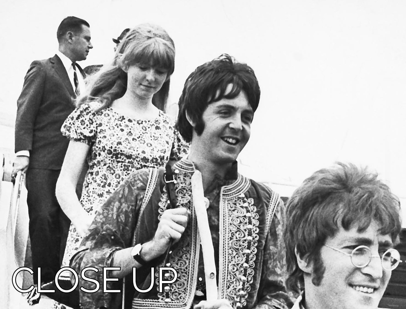 1400x1064 John Lennon Paul Mccartney And Jane Asher Getting Off A Plane 3 - Paul Mccartney Painting Of John Lennon