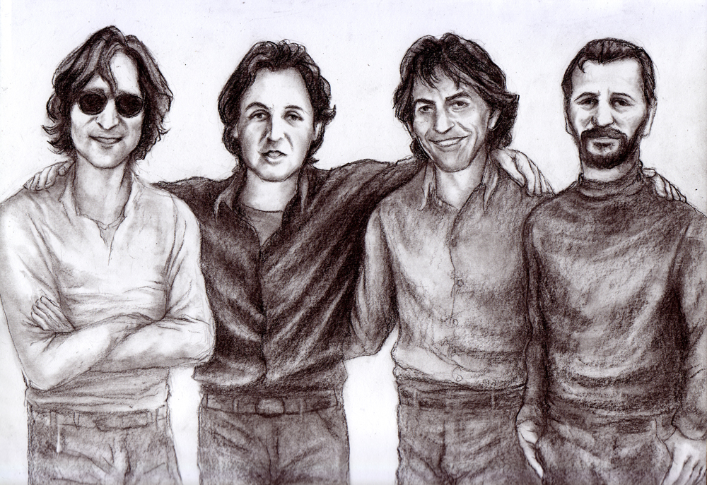 1000x687 Paul Mccartney Mark's Art Studio - Paul Mccartney Painting Of John Lennon