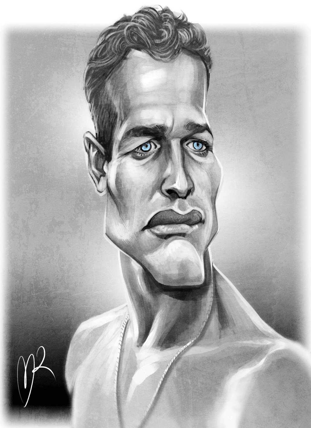 1071x1474 Paul Newman - Paul Newman Painting