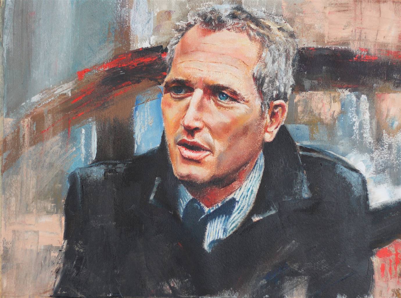 1380x1024 Eduardo Blanco's Original Contemporary Art For Sale By Artmine - Paul Newman Painting