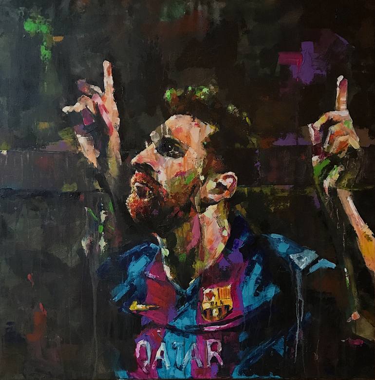 770x780 Saatchi Art Messi Painting By Paul Arts - Paul Painting