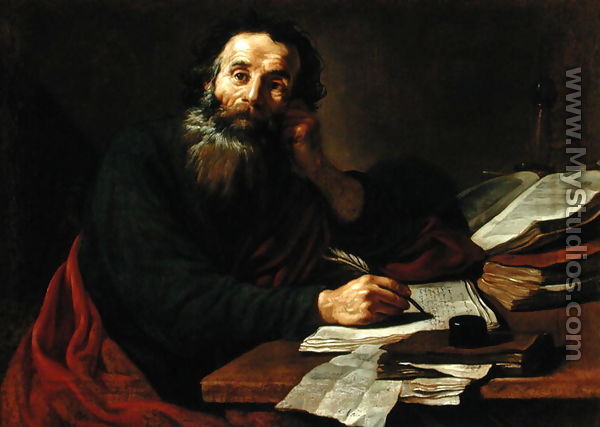 600x427 St. Paul The Apostle By Claude Vignon - Paul Painting