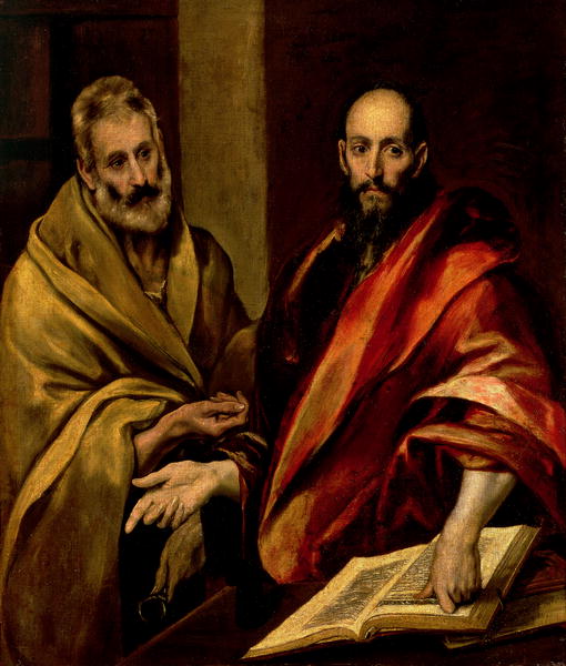510x600 The Apostles St Peter And St Paul Painting El Greco Oil Paintings - Paul Painting