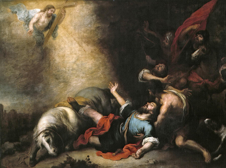 900x672 The Conversion Of Saint Paul Painting By Bartolome Esteban Murillo - Paul Painting