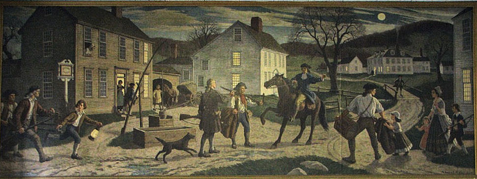 970x364 Passion For The Past Listen My Children And You Shall Hear - Paul Revere Ride Painting