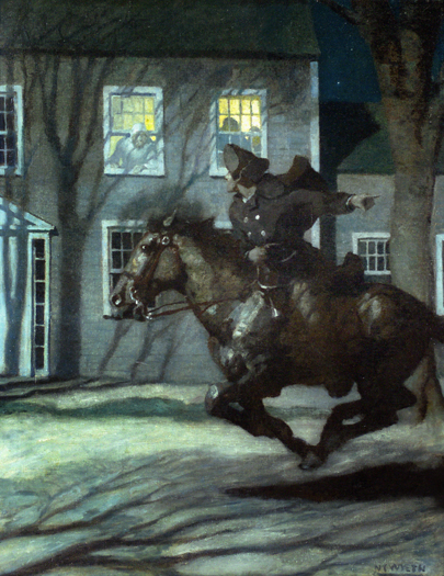 405x525 Bluestocking Redneck Paul Revere's Ride - Paul Revere Ride Painting