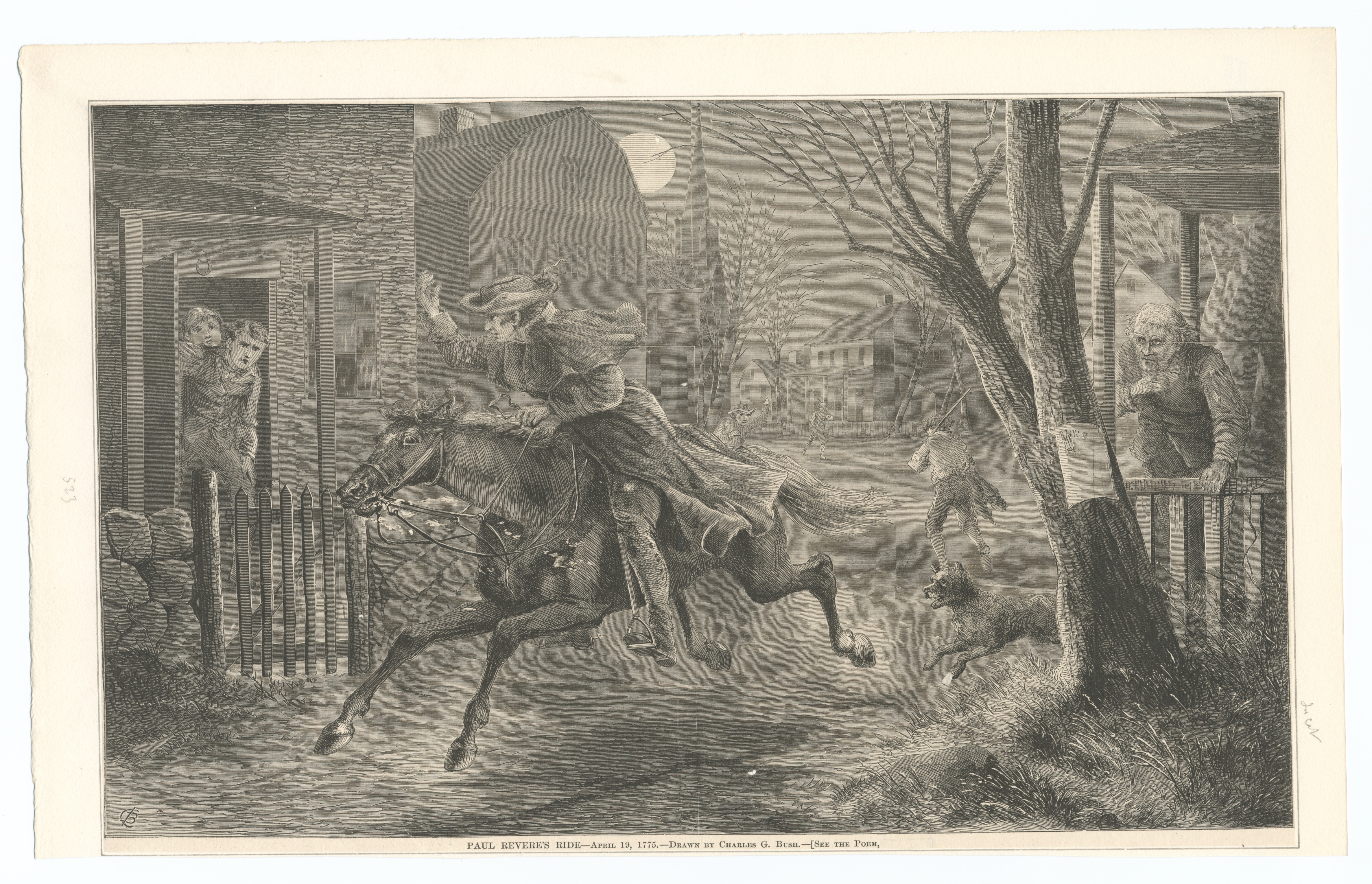 4744x3056 Filepaul Revere's Ride, April 19, 1775 (Nypl B12349145 421761 - Paul Revere Ride Painting