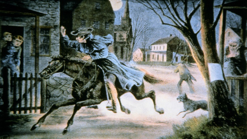 805x454 Historic Boston Inc (Hbi) Happy 4th Of July! Paul Revere'S - Paul Revere Ride Painting