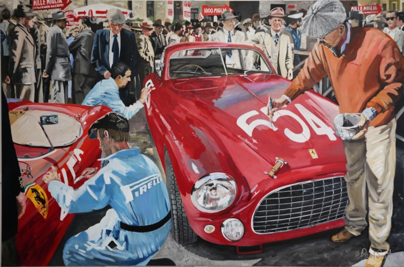831x550 Classic Car Paintings Paul Smith Artist - Paul Smith Painting