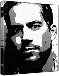234x300 Paul Walker Pop Art Painting (100% Original Painting. Not A Print - Paul Walker Painting