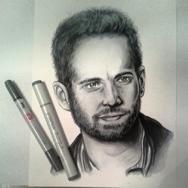 600x600 Paul Walker Painting By Cathy86 - Paul Walker Painting