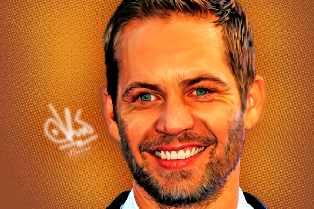 1024x683 Paul Walker Smudge Painting Art By Dhenoeka - Paul Walker Painting