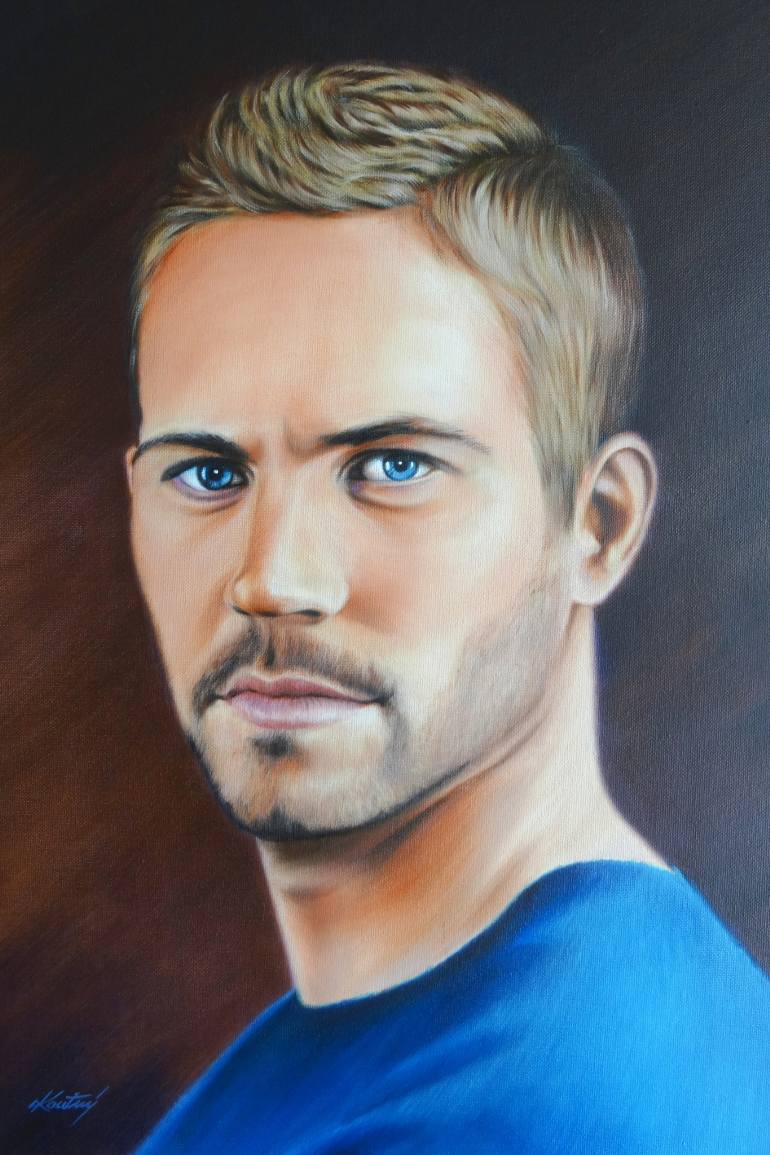 770x1155 Saatchi Art Paul Walker Painting By Josef Koutny - Paul Walker Painting