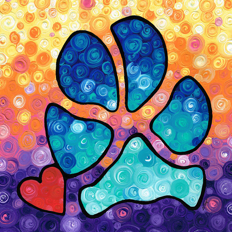 900x899 Puppy Love - Paw Painting