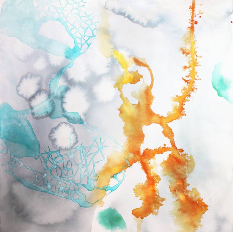 770x765 Saatchi Art Nature's Paw Painting By Wendy Grace - Paw Painting