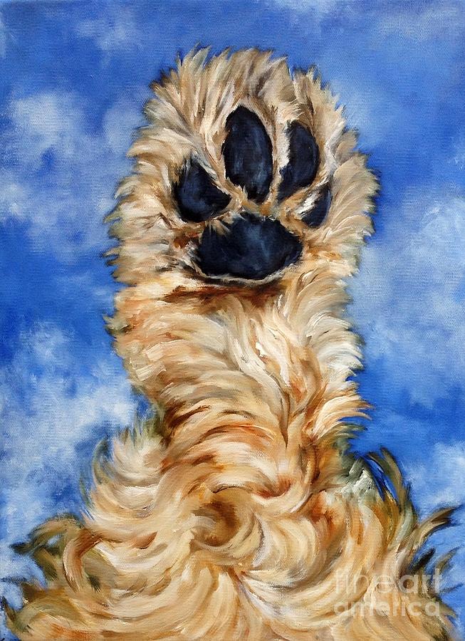 653x900 Spaniel Paw Painting By Betsy Doody - Paw Painting