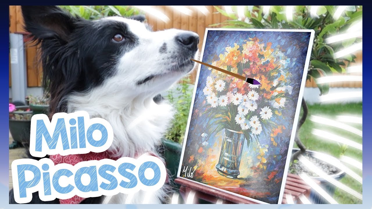 1280x720 The Next Pawcasso! Dog Finger Painting Challenge! Fun Paw Painting - Paw Painting With Dogs