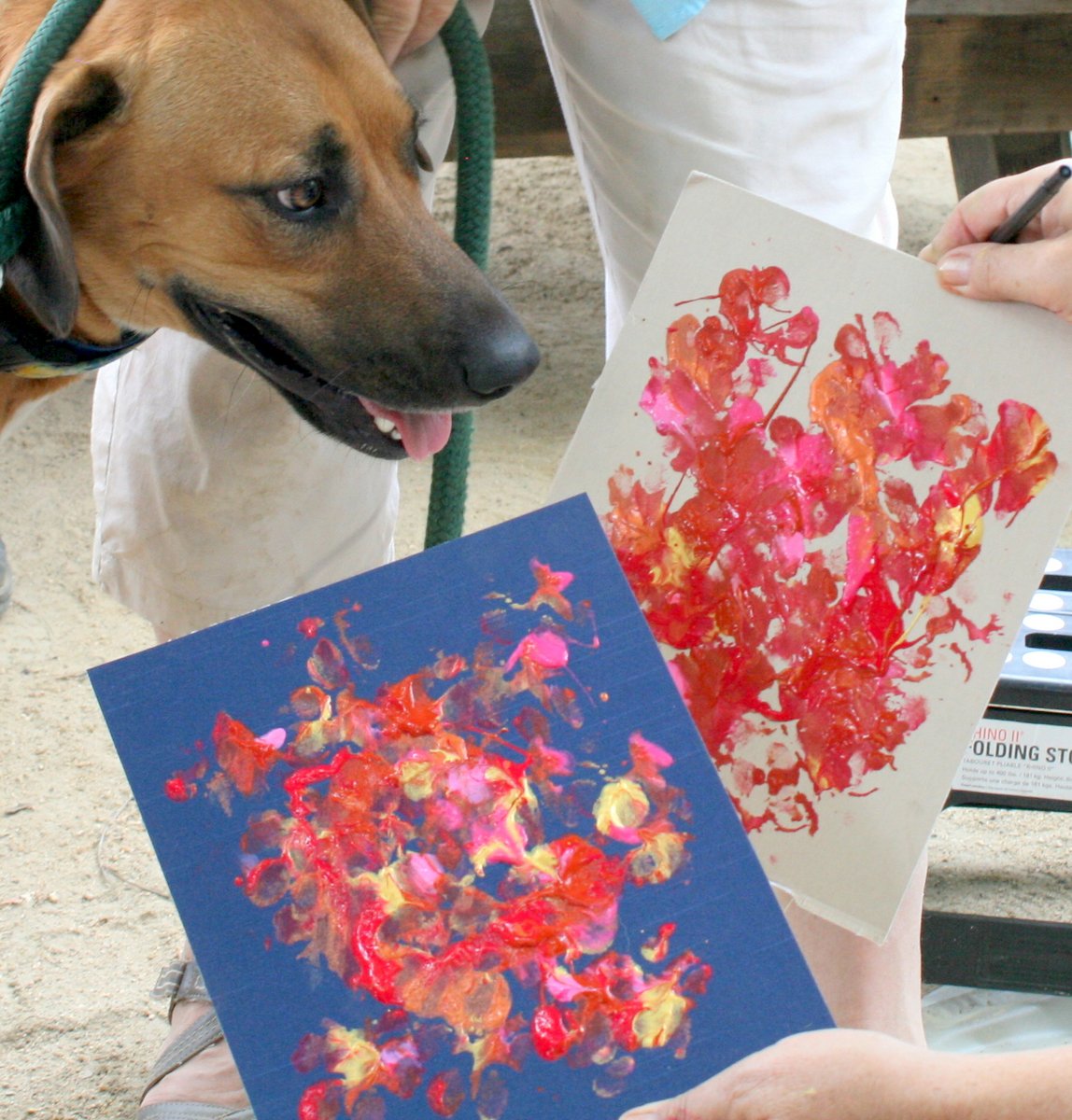 1148x1200 Welcome To The Paws For Love Foundation! - Paw Painting With Dogs