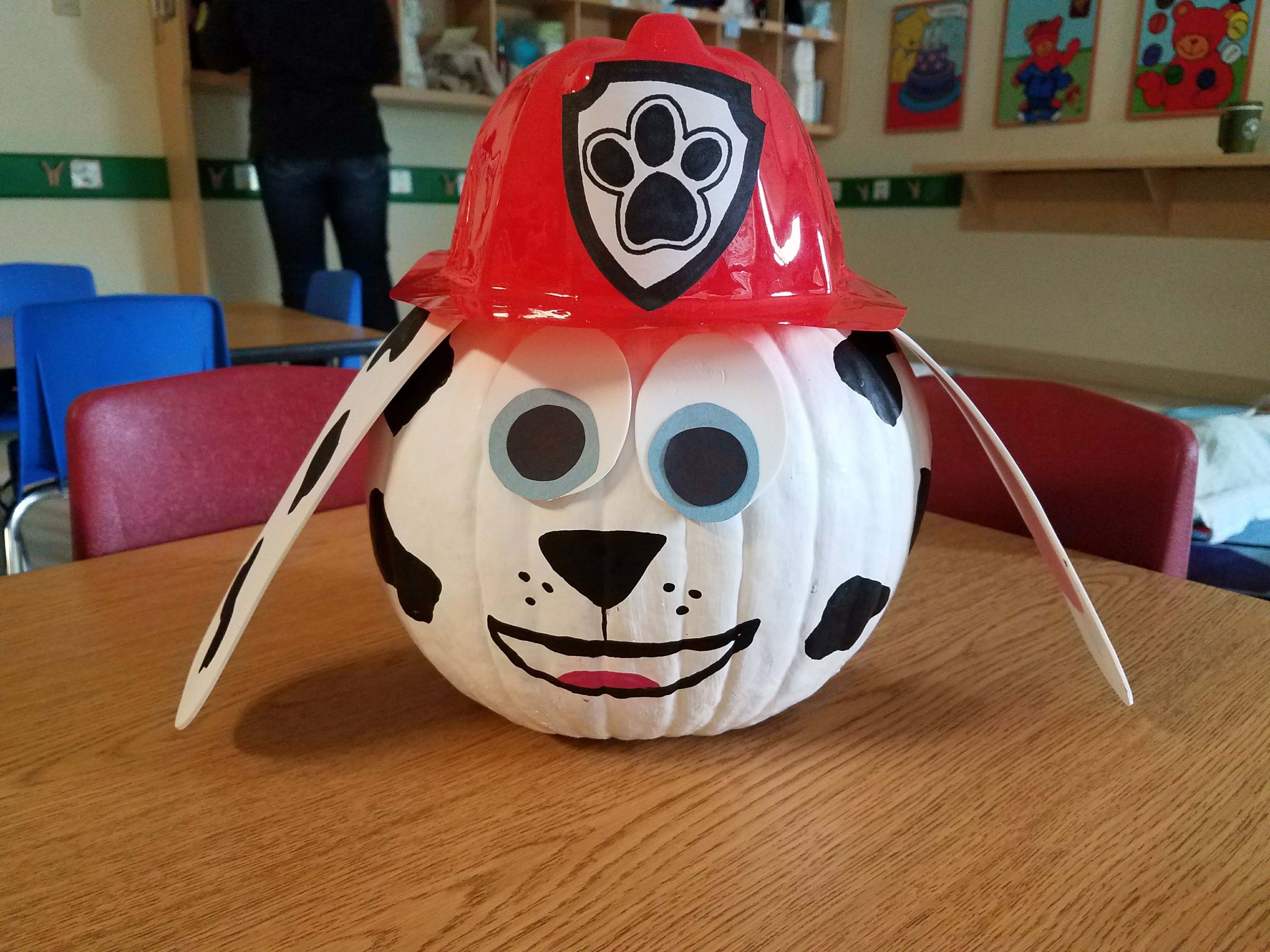 4032x3024 Marshall Paw Patrol Painted Pumpkin Work Paw - Paw Patrol Painting