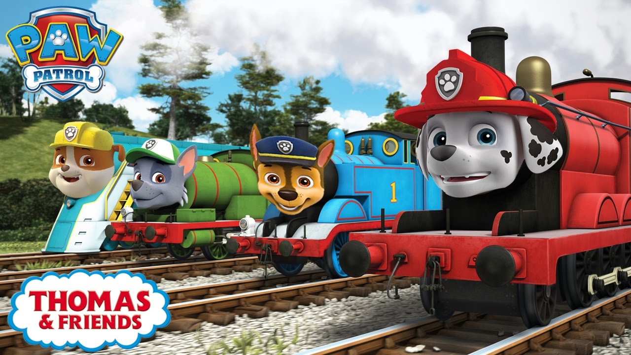 1280x720 Paw Patrol As Thomas And Friends - Paw Patrol Painting Games