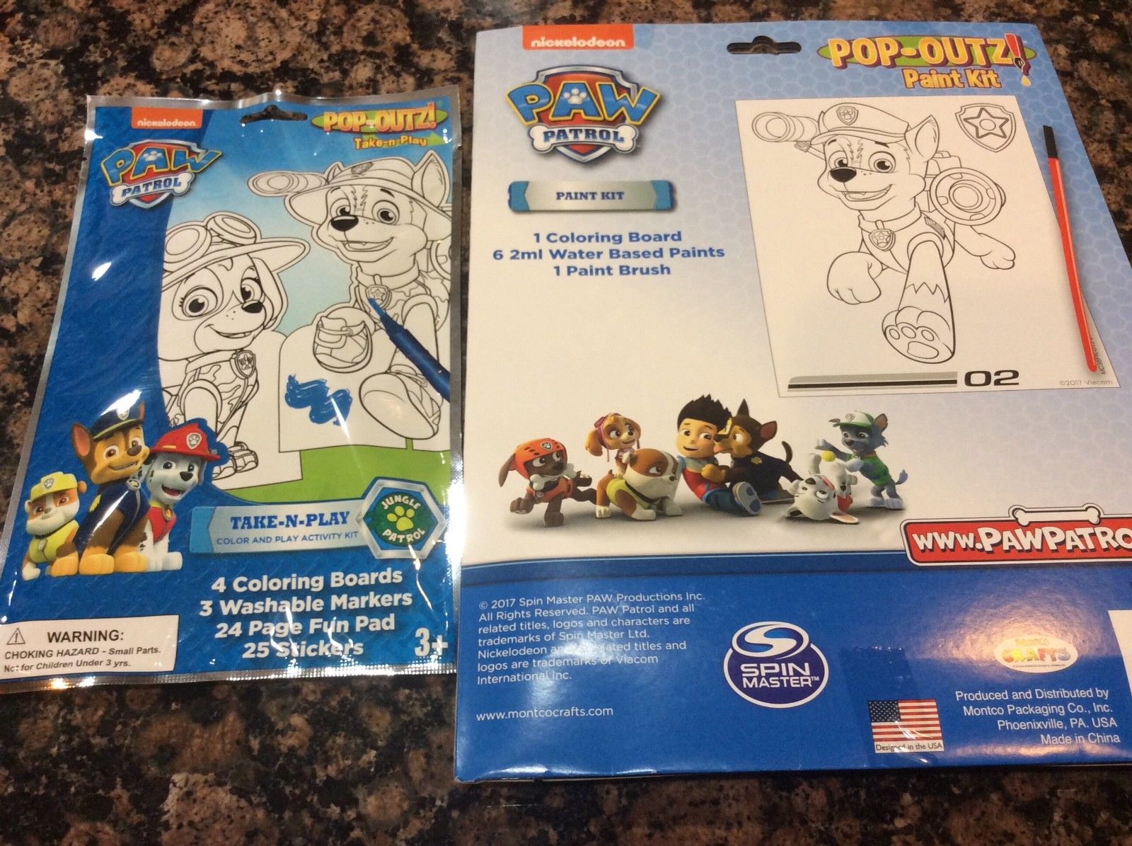 1600x1195 Paw Patrol Paint And Activity Set Chase Rubble Marshall Art Kits - Paw Patrol Painting Games
