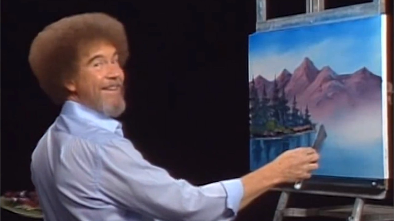 1280x720 Pbs Painter Bob Ross Is Now A Video Game Character - Pbs Painting