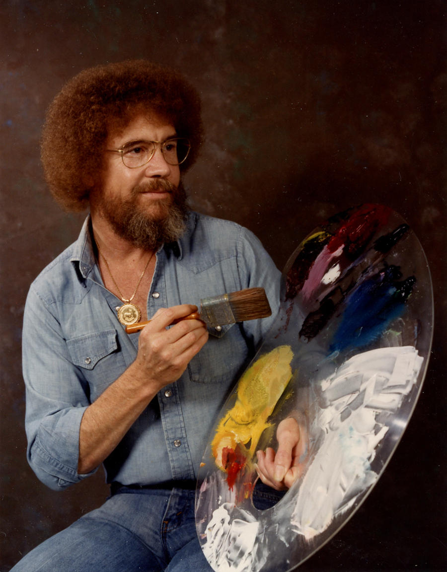 900x1152 The Real Bob Ross Meet The Meticulous Artist Behind Those Happy - Pbs Painting