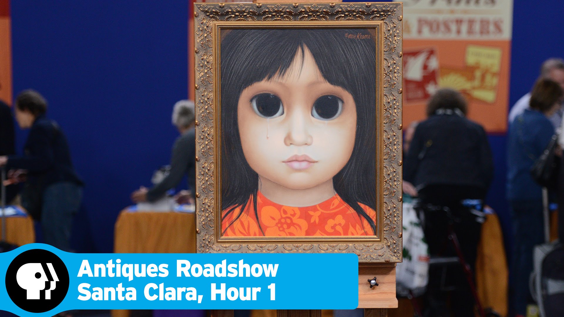 1920x1080 Antiques Roadshow Margaret Keane Painting, Ca. 1965 Santa - Pbs Painting