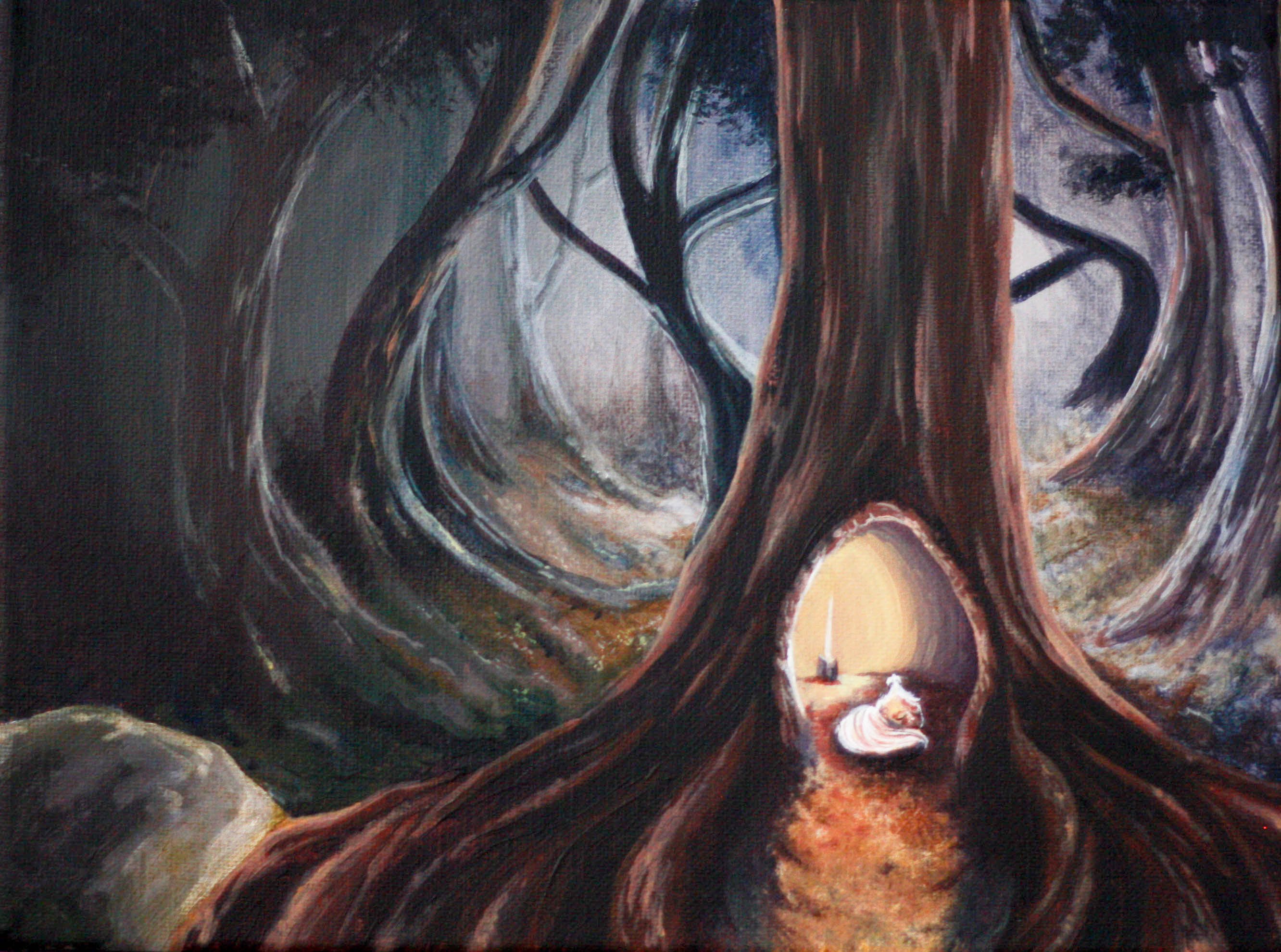 2664x1980 Into The Woods Creatures Of Peace Painting - Peace Painting