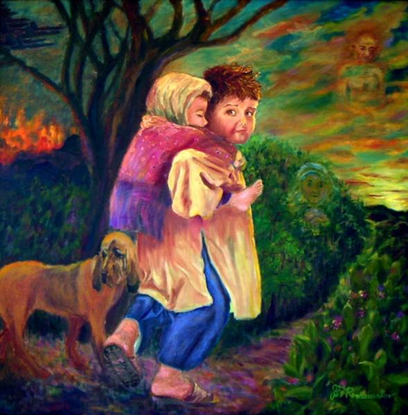 589x600 Painting Peace Please! - Peace Painting