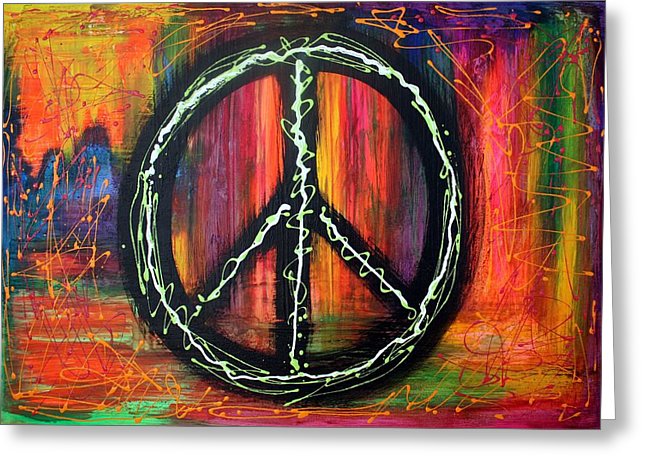 646x470 Peace Sign Painting By Laura Barbosa - Peace Sign Painting