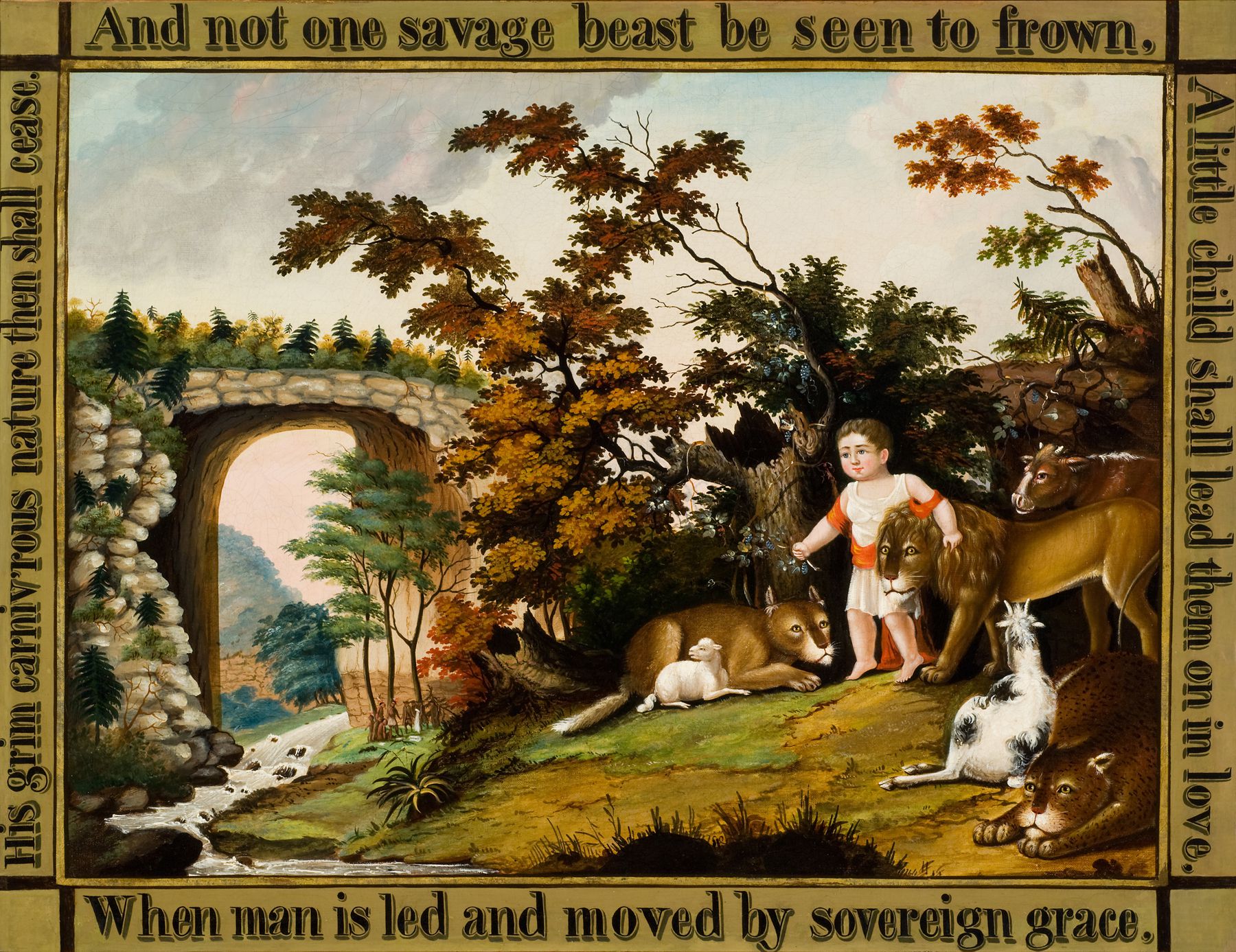 1800x1387 Peaceable Kingdom The Branch Reynolda House Museum - Peaceable Kingdom Painting